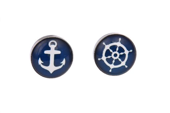 Picture of Anchor and Wheel Cufflinks