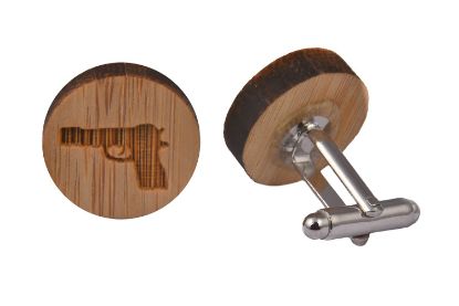Picture of Wooden Gun Cufflinks
