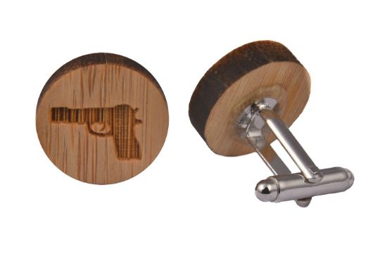 Picture of Wooden Gun Cufflinks