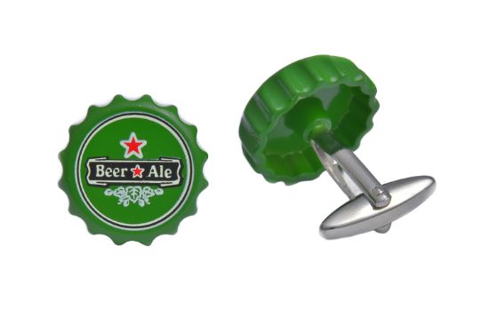 Picture of Beer Bottle Top Cufflinks